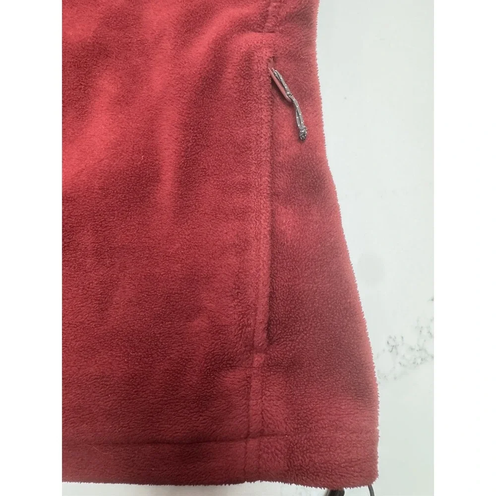 Men's Columbia Red Brown Super Soft Fleece Full Zip Jacket Size XXL